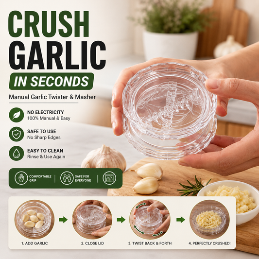 Manual Garlic Twister And Masher