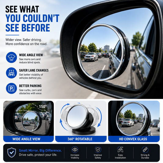 360° Adjustable Car Blind Spot Mirror